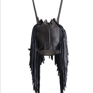 Cleobella canna fringe handbag
